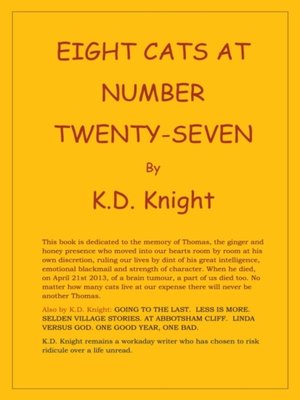 cover image of Eight Cats at Number Twenty-Seven